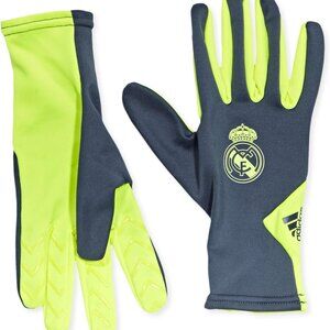 Adidas Real Madrid Field Player Gloves Deepest Space/Solar Yelow, Size:M